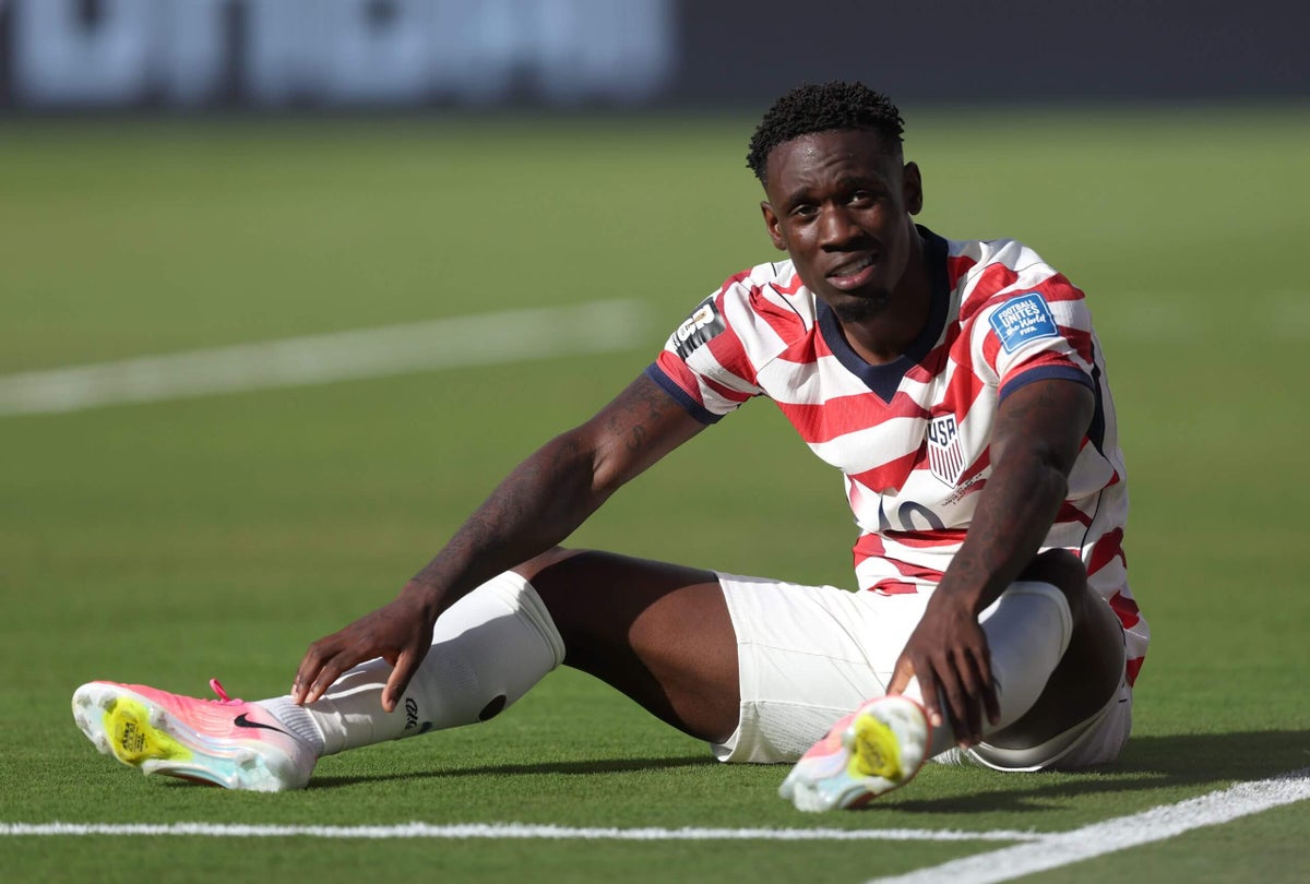 Folarin Balogun saat bermain untuk USMNT di Piala Dunia